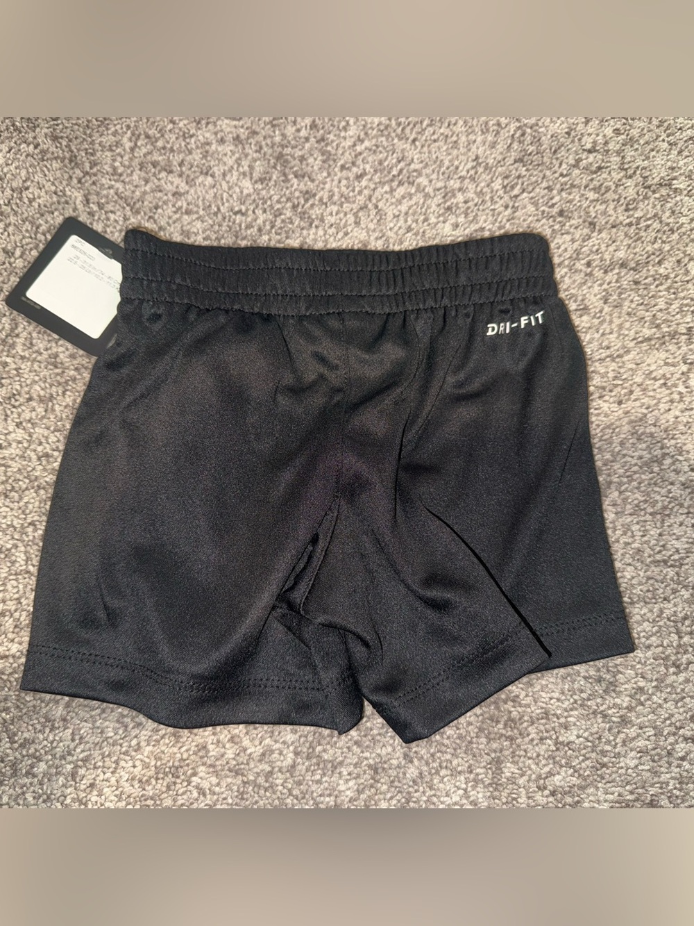 Nike Grey Tee & Black Shorts Set with Red Swoosh - Picture 6 of 7